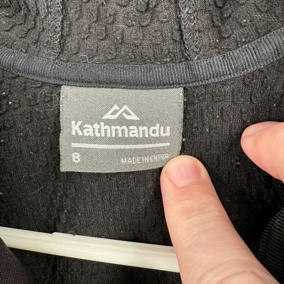 Kathmandu Full Zip Insulated Jacket Women's Size 8 Black - Picture 10 of 13
